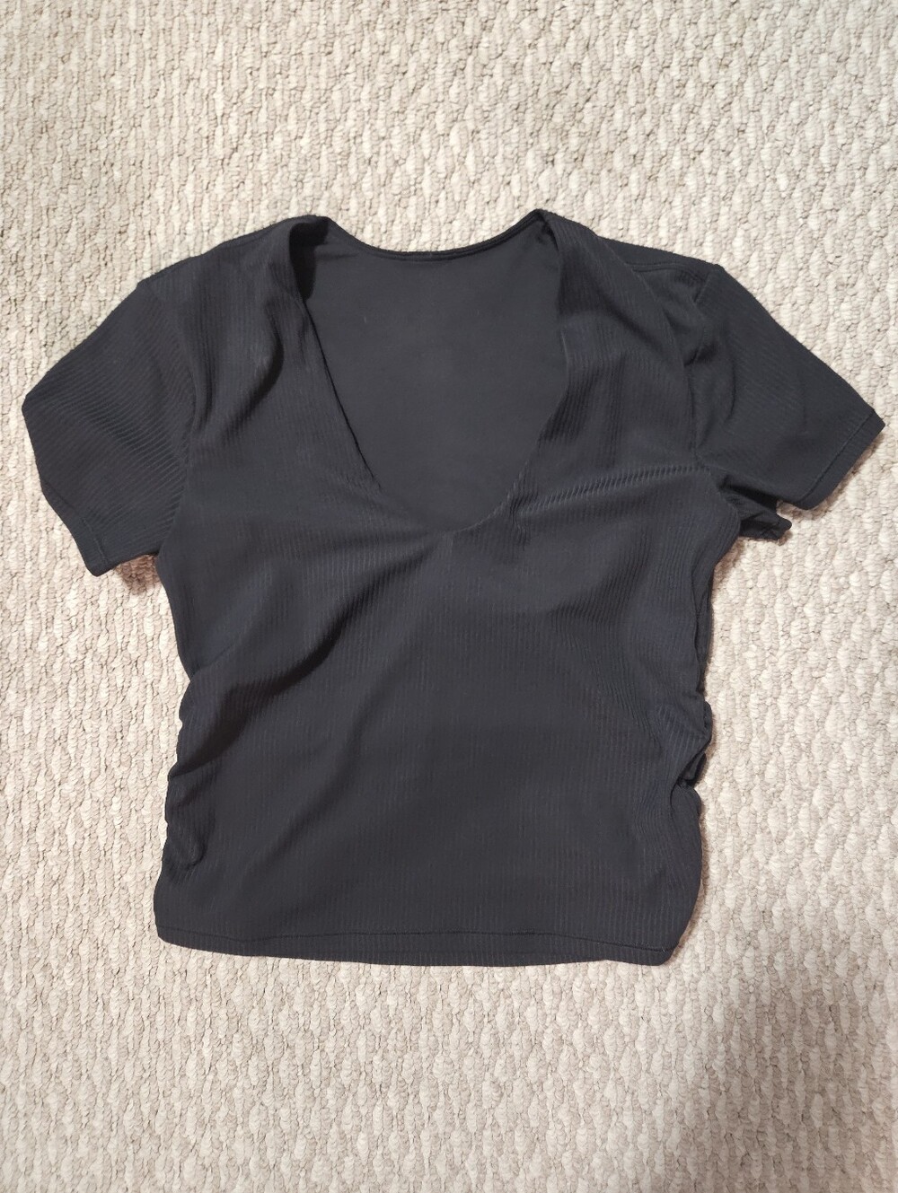 Lululemon All It Takes Ribbed Nulu V Neck T Shirt